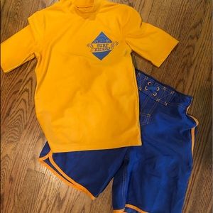 Cherokee Medium Sz 8/10 swim trunks 🩳 rash guard